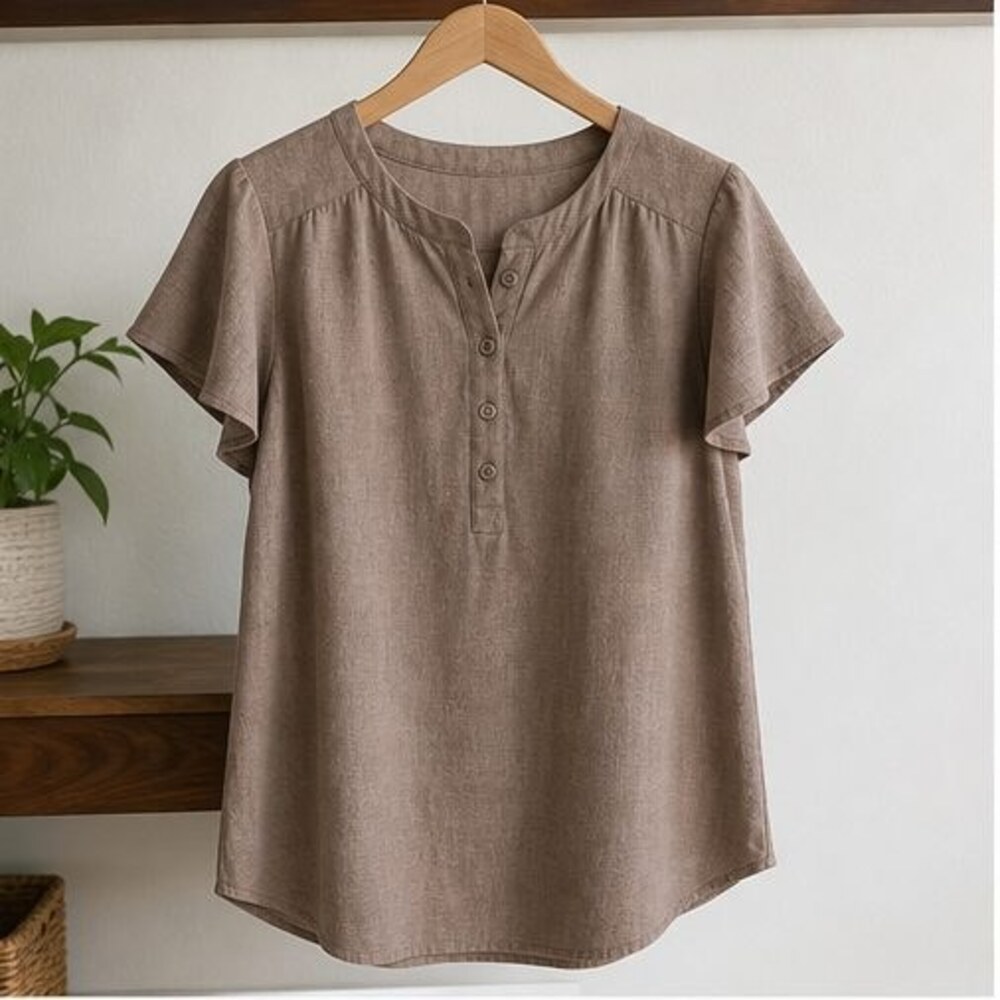 Taupe Tunic Blouse